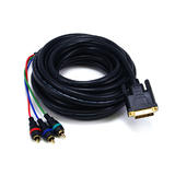 Monoprice 2ft DVI-I to 3 RCA Component 3868 Video Cable -- DVI-I - 3-RCA