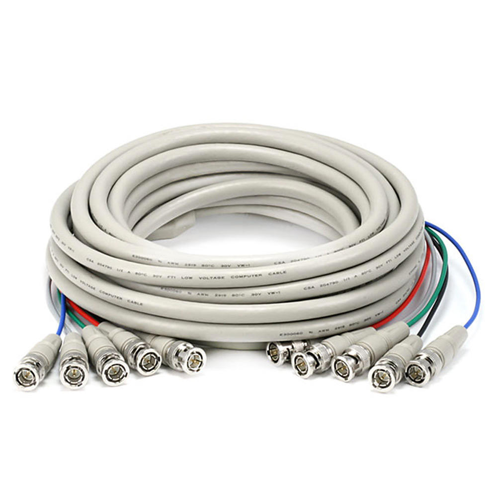 5BNC RGB to 5BNC RGB Video Cable (3 Lengths Available) - Monoprice