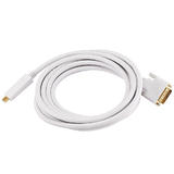 Monoprice Canada Cab 5998 All Mini DisplayPort Cables 32AWG Mini DisplayPort to DVI Cable White 4 Lengths Available Monoprice