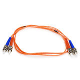 Monoprice Canada Cab 2601 ALL Fiber Optic Cables Fiber Optic Cable ST ST OM1 Multi Mode Duplex Orange 5 Lengths Available Mon