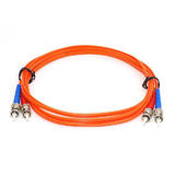 Monoprice Canada Cab 2601 ALL Fiber Optic Cables Fiber Optic Cable ST ST OM1 Multi Mode Duplex Orange 5 Lengths Available Mon