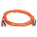 Monoprice Canada Cab 2601 ALL Fiber Optic Cables Fiber Optic Cable ST ST OM1 Multi Mode Duplex Orange 5 Lengths Available Mon