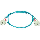 Monoprice Canada Cab 6400 ALL Fiber Optic Cables 10Gb Fiber Optic Cable SC SC Multi Mode Duplex Aqua 5 Lengths Available Mono