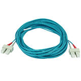 Monoprice Canada Cab 6400 ALL Fiber Optic Cables 10Gb Fiber Optic Cable SC SC Multi Mode Duplex Aqua 5 Lengths Available Mono