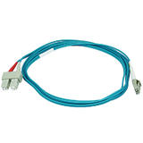 Monoprice Canada Cab 6390 All Fiber Optic Cables 10Gb Fiber Optic Cable LC SC Multi Mode Duplex Aqua 5 Lengths Available Mono
