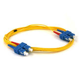 Monoprice Canada Cab 6843 All Fiber Optic Cables Fiber Optic Cable SC SC Single Mode Duplex Yellow 2 Lengths Available Monopr