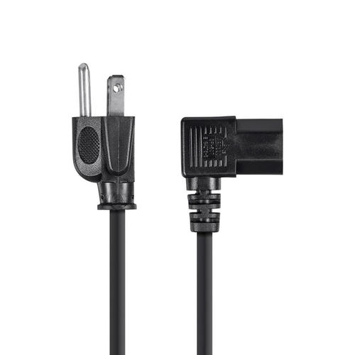 Cable De Cordon D Alimentation 14awg Nema 5 15p A Iec 320 C13 Angle Droit Monoprice
