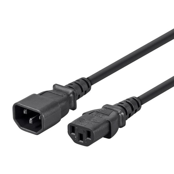 Monoprice Canada Cab 6447 All Power Cables Cords Monoprice 18AWG Power Extension Cord Cable w 3 Conductor PC Power Connector 