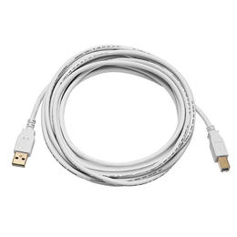 Monoprice Canada Cab 8614 All USB 2 0 USB 2 0 A Male to B Male 28 24AWG Cable Gold Plated WHITE 5 lengths available Monoprice