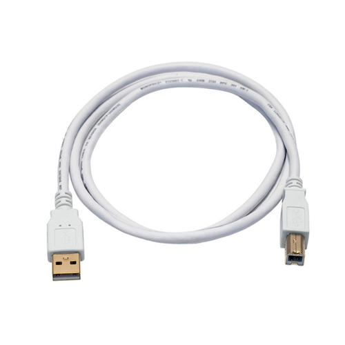 Monoprice Canada Cab 8614 All USB 2 0 USB 2 0 A Male to B Male 28 24AWG Cable Gold Plated WHITE 5 lengths available Monoprice
