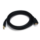 Other Brands Cab 5434 Cables USB Cables 10ft USB 2 0 A Male to A Female Extension 28 24AWG Cable Gold Plated