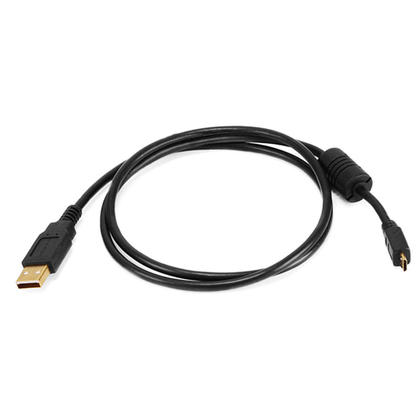 Câble USB 2.0 A mâle vers Micro 5 broches mâle 28/24 AWG de 1,5 pi avec noyau de ferrite (Plaqué or)