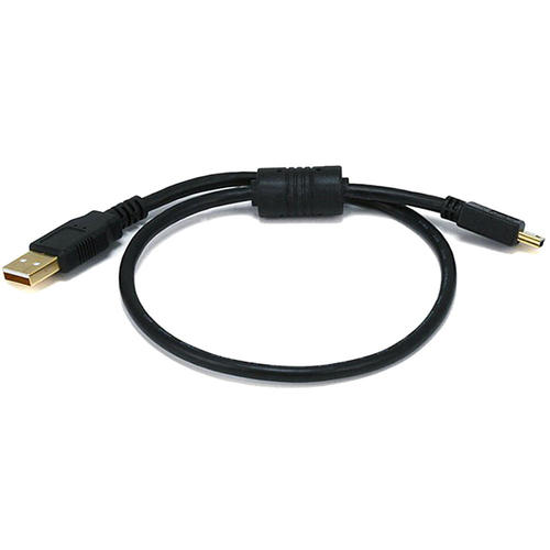 Monoprice Canada Cab 5446 All USB 2 0 USB 2 0 A Male to Mini B 5pin Male 28 24AWG Cable w Ferrite Core 5 lengths available Mo