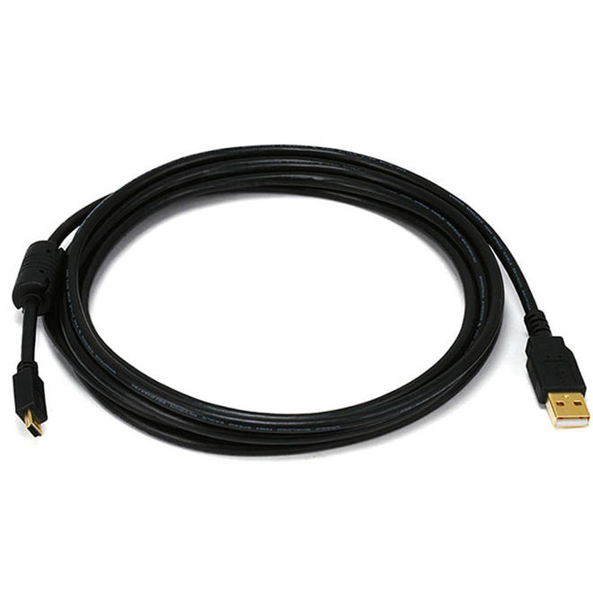 thumbnail image 2 of CablesOnline 1.5 Ft USB 2.0 A Male To Micro-B Male Cable With Ferrite (USB-1501G) 2 of 6