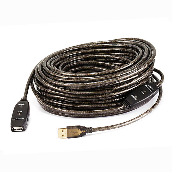USB 2.0 A-Male to A-Female Active Extension / Repeater Cable