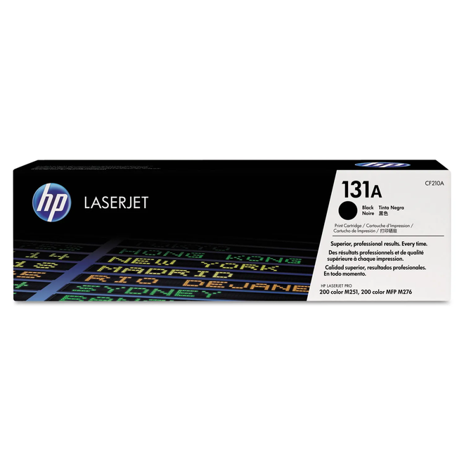 HP 131A CF210A OEM LaserJet Pro 200 Color M251n HP 131A CF210A Original Black Toner Cartridge