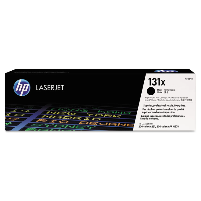 HP 131X CF210X OEM LaserJet Pro 200 Color M251n HP 131X CF210X Original Black Toner Cartridge High Yield