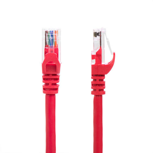 PrimeCables AT C6 1RE Cat6 6a Network Cable 1FT Red High Quality Cat6 550MHz UTP RJ45 Ethernet Bare Copper Network Cable Prim