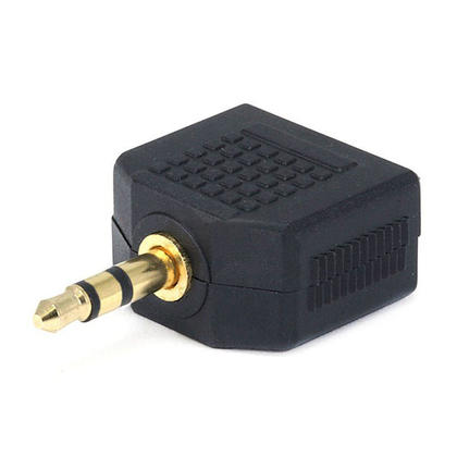 Mr. Gadget's Solutions Adaptateur Audio Mâle Vers Femelle Coudé De 3,5 Mm, Prise Jack Stéréo TRS Plaqué Or à 90 Degrés