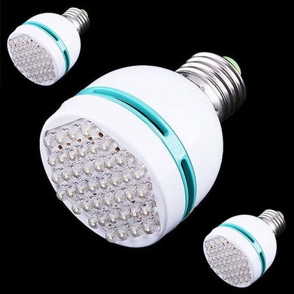 3W E27 110-260V cool White light bulb 42 leds energy saving LED bulb Spot light lamp (video presentation)