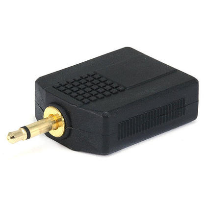 3.5mm Mono Plug to 2 x 6.35mm (1/4 Inch) Mono Jack Splitter Adaptor - Gold Plated - Monoprice®