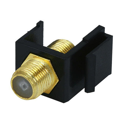 Monoprice Canada Cab 6544 Audio Video keystone Jacks Keystone Jack Modular F Type Black Monoprice