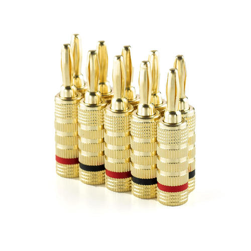 PrimeCables Cab 9436 Banana Plugs 5 PAIRS Of High Quality Copper Speaker Banana Plugs Closed Screw Type PrimeCables
