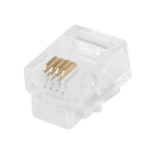 Monoprice Canada Cab 7269 RJ 11 RJ 12 Jacks RJ11 6P4C Plug Round Solid 50Pcs Bag Monoprice