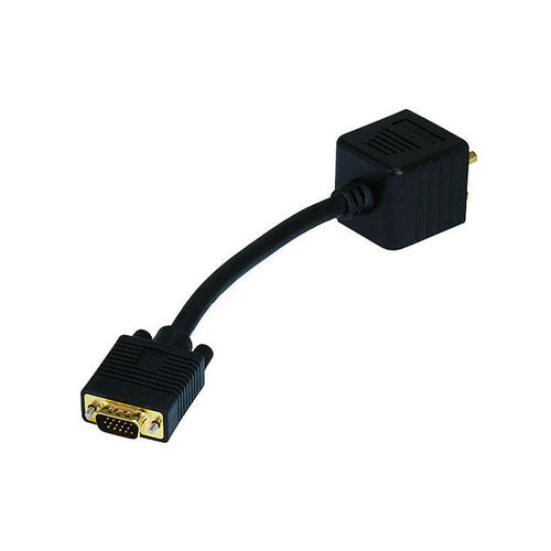 Other Brands Cab 2517 Audio Video Splitters Video Splitter VGA HD15 Male to VGA HD15 Female DVI A Female Monoprice