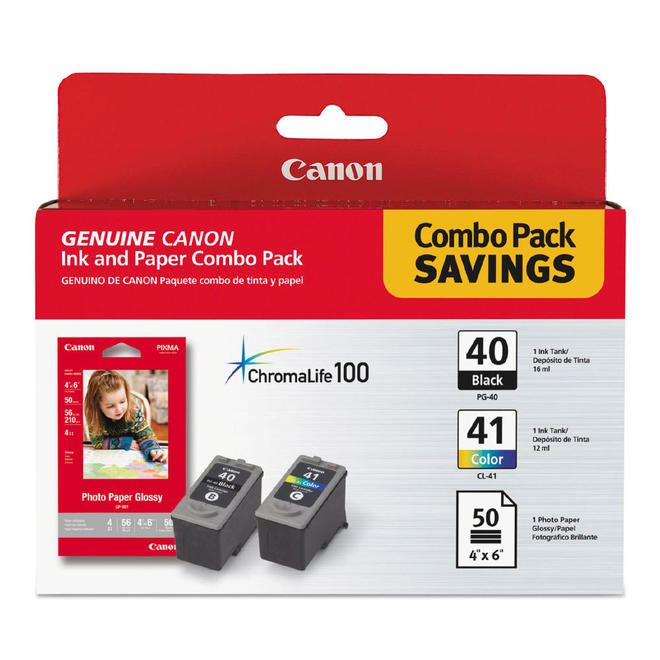 Canon PG 40 CL 41 Combo OEM Fax JX500 Canon PG40 CL41 Original Ink Cartridge Combo