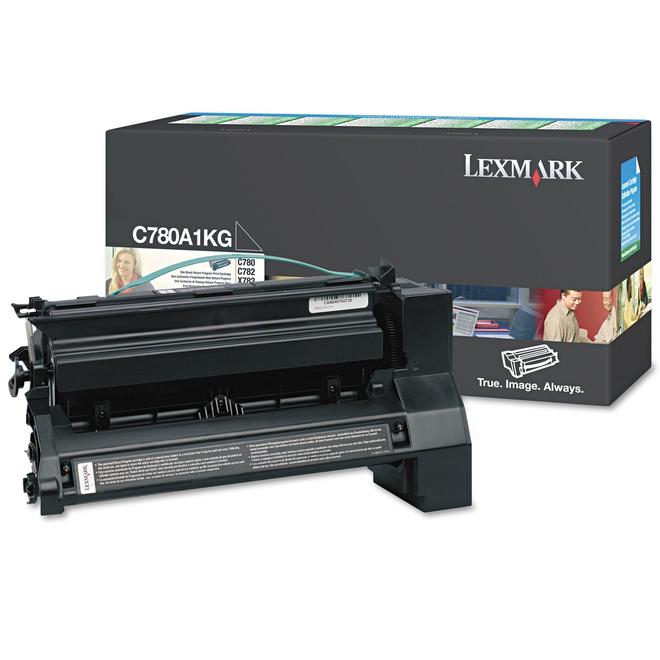 Lexmark C780A1KG OEM X782e Lexmark C780A1KG Original Black Return Program Toner Cartridge