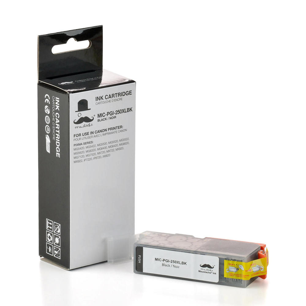 thumbnail image 2 of 3-Pack Black Ink Cartridge For Canon 250XL – Compatible With MG5420, MG5520, MX920, MX922 2 of 5