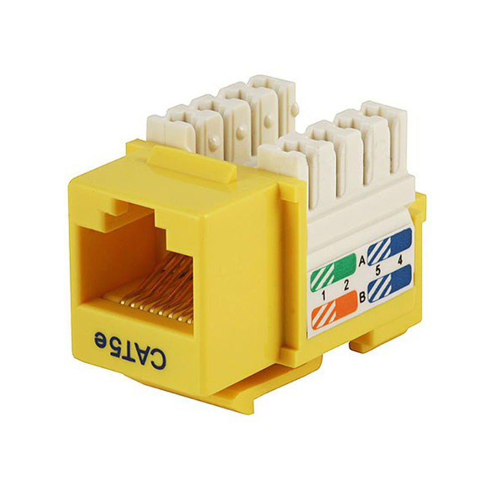 Monoprice Cat5E RJ-45 Toolless Keystone Jack in White