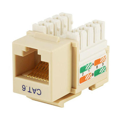 Monoprice Canada Cab 5385 Cat6 6a RJ 45 Jacks Cat6 Punch Down Keystone Jack Yellow Monoprice