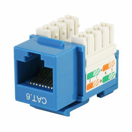 Small ecb36 primecables cab 5379 cat6 6a rj 45 jacks cat6 punch down keystone jack blue primecables 