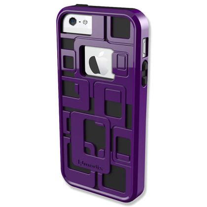 Qmadix® Cube3D Cover pour iPhone 5/5S, Violet