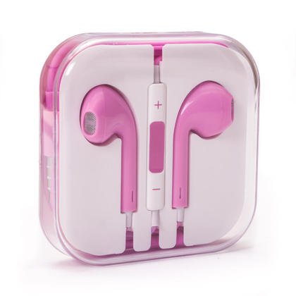Apple Inspired High Quality Headsets with remote control, Pink