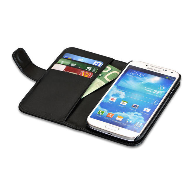 Lambskin LFlipS4 Cases Genuine Lambskin Flip Case with Card Slots for Samsung Galaxy S4 4 Colors Available