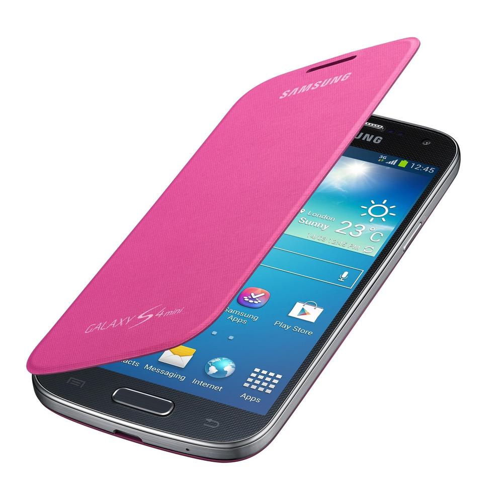 BUY ONE GET TWO FREE! Samsung® Flip Cover for Samsung Galaxy S4 Mini, Pink  (Limited Quantity Offer!)