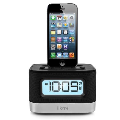 iHome® Dual Charging Stereo FM Clock Radio with Lightning Dock and