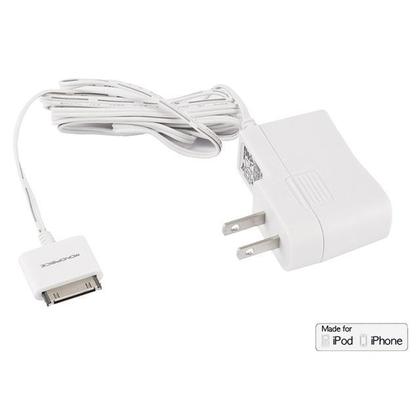 MFI Certified Wall Charger for all 30-pin iPhone® and iPod® 1A - White - Monoprice