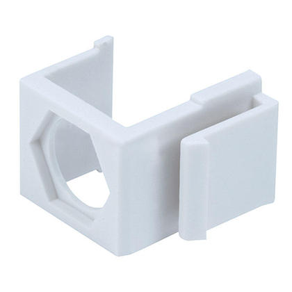 Blank Insert for F Type Connector, 10Pcs/Pack  - White - Monoprice®