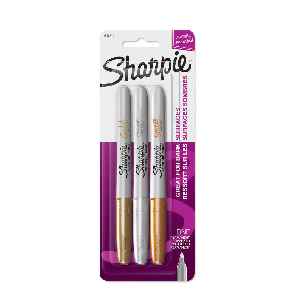 Sharpie Metallic Fine Point Permanent Markers, Markers, Colored (1823815)
