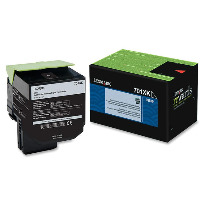 Lexmark 70C1XK0 OEM CS510de Lexmark 701XK 70C1XK0 Original Black Return Program Toner Cartridge Extra High Yield