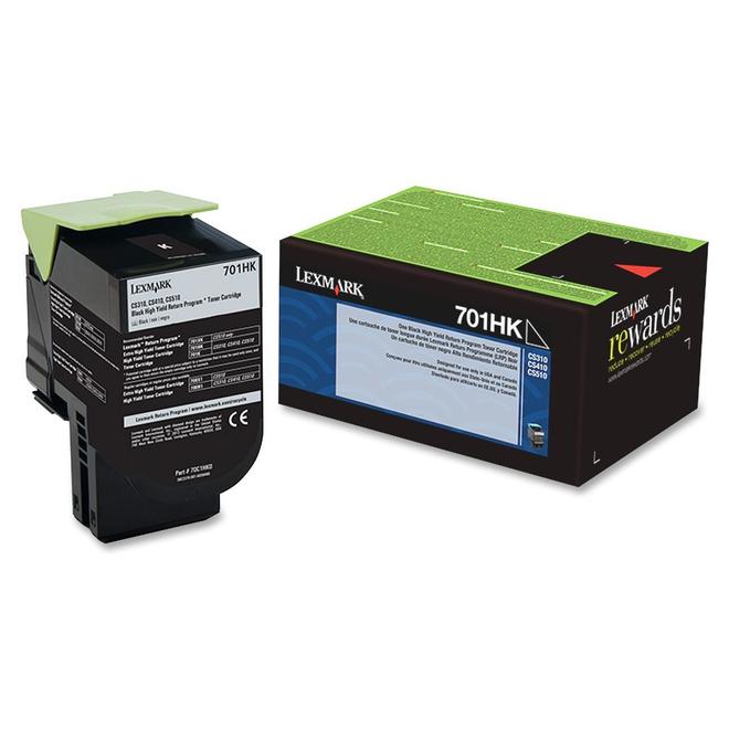 Lexmark 70C1HK0 OEM CS510de Lexmark 70C1HK0 701HK Original Black Return Program Toner Cartridge High Yield