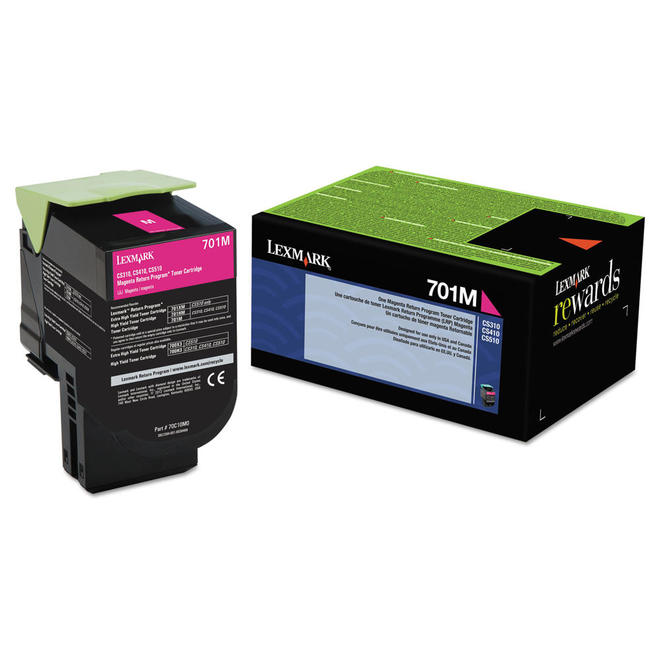 Lexmark 70C10M0 OEM CS510de Lexmark 701M 70C10M0 Original Magenta Return Program Toner Cartridge