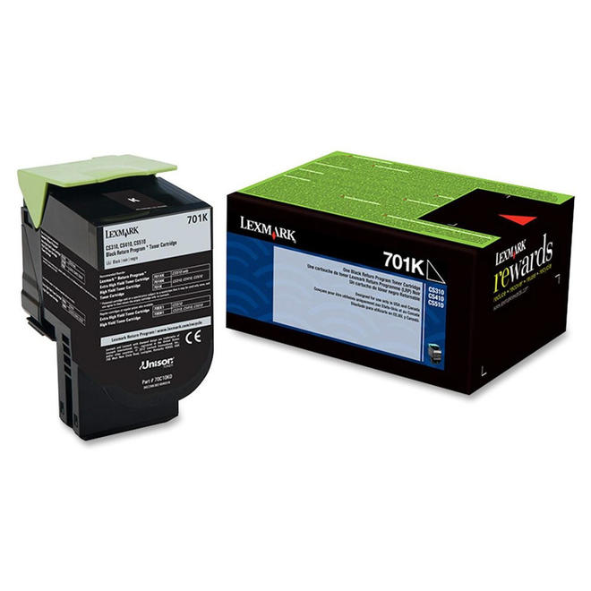 Lexmark 70C10K0 OEM CS510de Lexmark 701K 70C10K0 Original Black Return Program Toner Cartridge