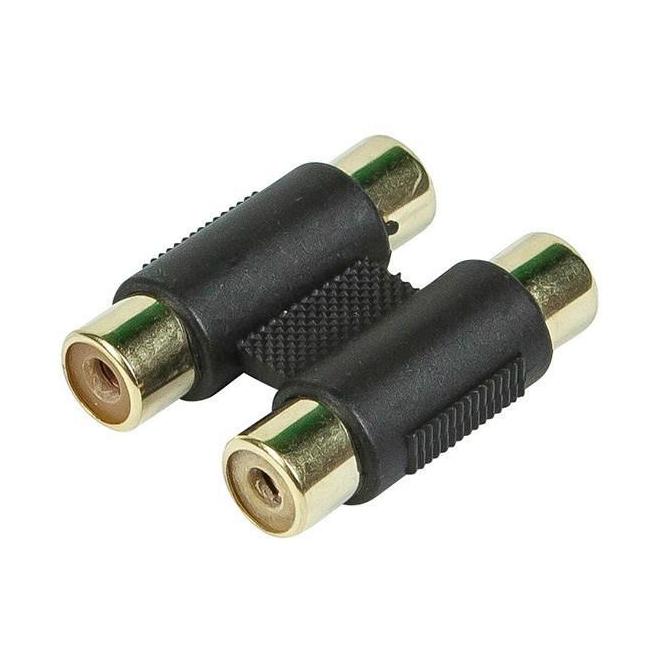 Cab 10587 Audio Adapters Analog Audio RCA Coupler Gold Plated