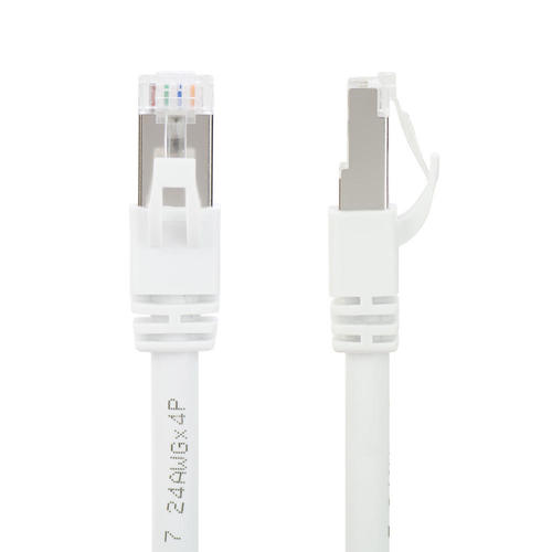 PrimeCables Cab Cat7 1WH Cat7 Network Cable 1Ft Cat 7 S STP Network Cables White PrimeCables