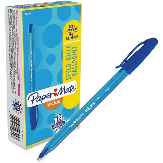 PAPERMATE 178315x Ballpoint Pens Gel Pens PaperMate InkJoy 100 ST 1 0mm Ballpoint Pen 12 Pens Per Box 3 Colours Available